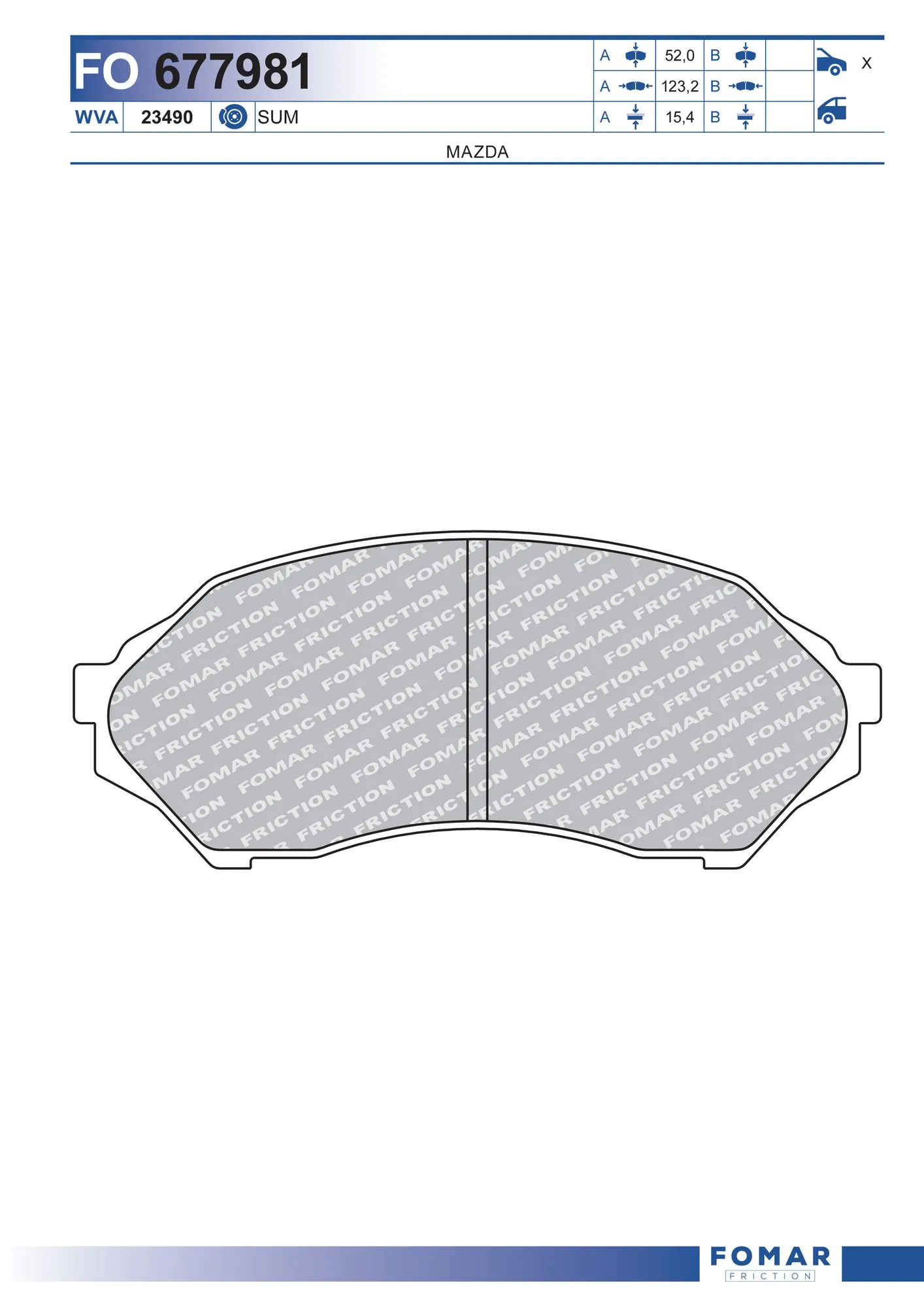Brake Pad Set, disc brake